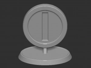 Coin Mario Based 3D Print Model