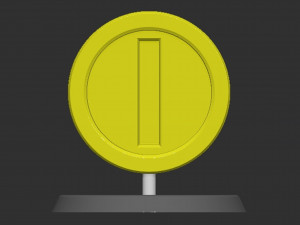 Coin Mario Based Model Cetak 3D