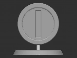 Coin Mario Based 3D Print Model