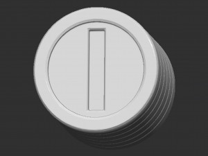 Stacked Mario Coins 3Dプリントモデル