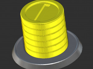 Stacked Mario Coins Based Modelo de Impressão 3D