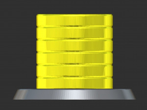 Stacked Mario Coins Based 3D Принт Модель