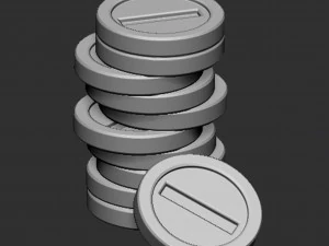 Monete disordinate di Mario Modello di stampa 3D