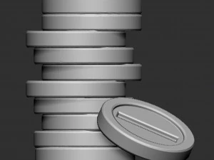 Monete disordinate di Mario Modello di stampa 3D