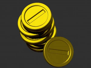 Monete disordinate di Mario Modello di stampa 3D