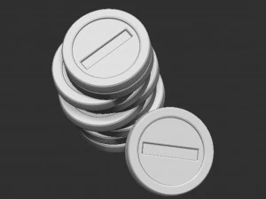 Monete disordinate di Mario Modello di stampa 3D