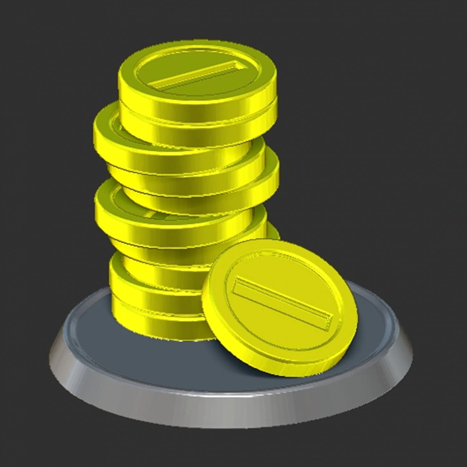 Mario Messy Coins Based 3D Print Model .c4d .max .obj .3ds .fbx .stl .blend 