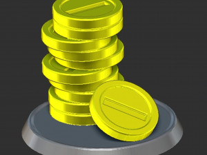 Mario Messy Coins Based 3D Print Model
