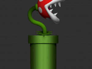 Piranha Plant Mario 3D Принт Модель