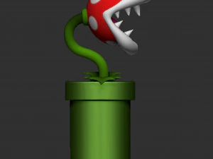 Piranha Plant Mario 3D Print Model