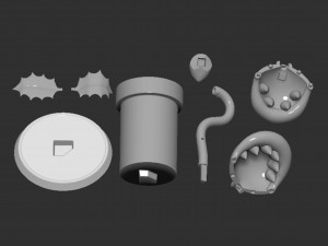 Piranha Plant Mario Based Modello di stampa 3D