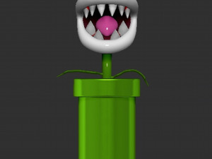 Piranha Plant Mario Based Modello di stampa 3D