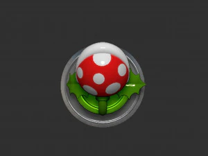 Piranha Plant Mario Based 3D Print Model