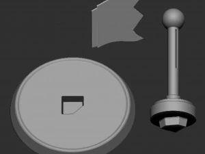 Checkpoint Flag Mario Based 3D Print Model