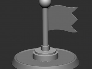 Checkpoint Flag Mario Based Modello di stampa 3D
