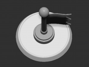 Checkpoint Flag Mario Based Modello di stampa 3D