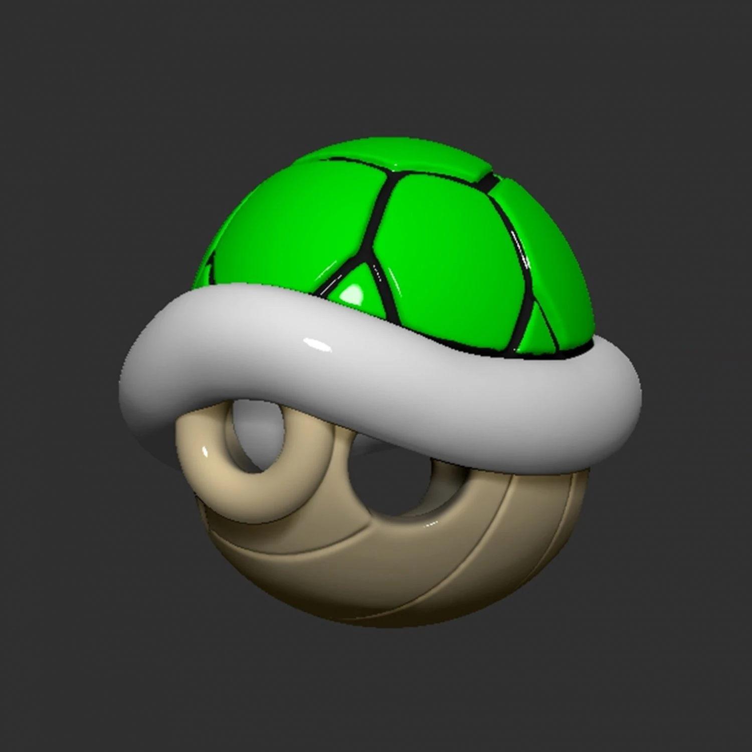 Mario Turtle Shell Koopa Troopa 3D Print Model .c4d .max .obj .3ds .fbx .stl .blend 