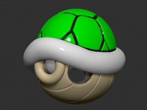Mario Turtle Shell Koopa Troopa Modèles 3D en vedette