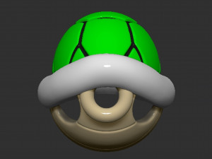 Mario Turtle Shell Koopa Troopa 3D Print Model