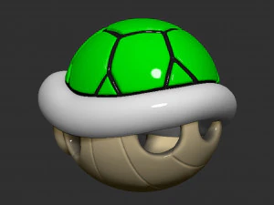 Mario Turtle Shell Koopa Troopa 3D Print Model