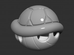 Mario Turtle Shell Koopa Troopa 3D Print Model
