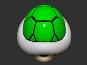 Mario Turtle Shell Koopa Troopa 3D Print Model