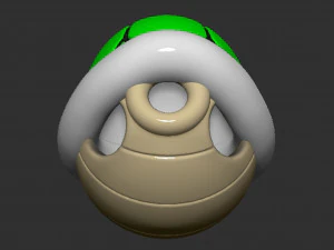 Mario Turtle Shell Koopa Troopa 3D Print Model