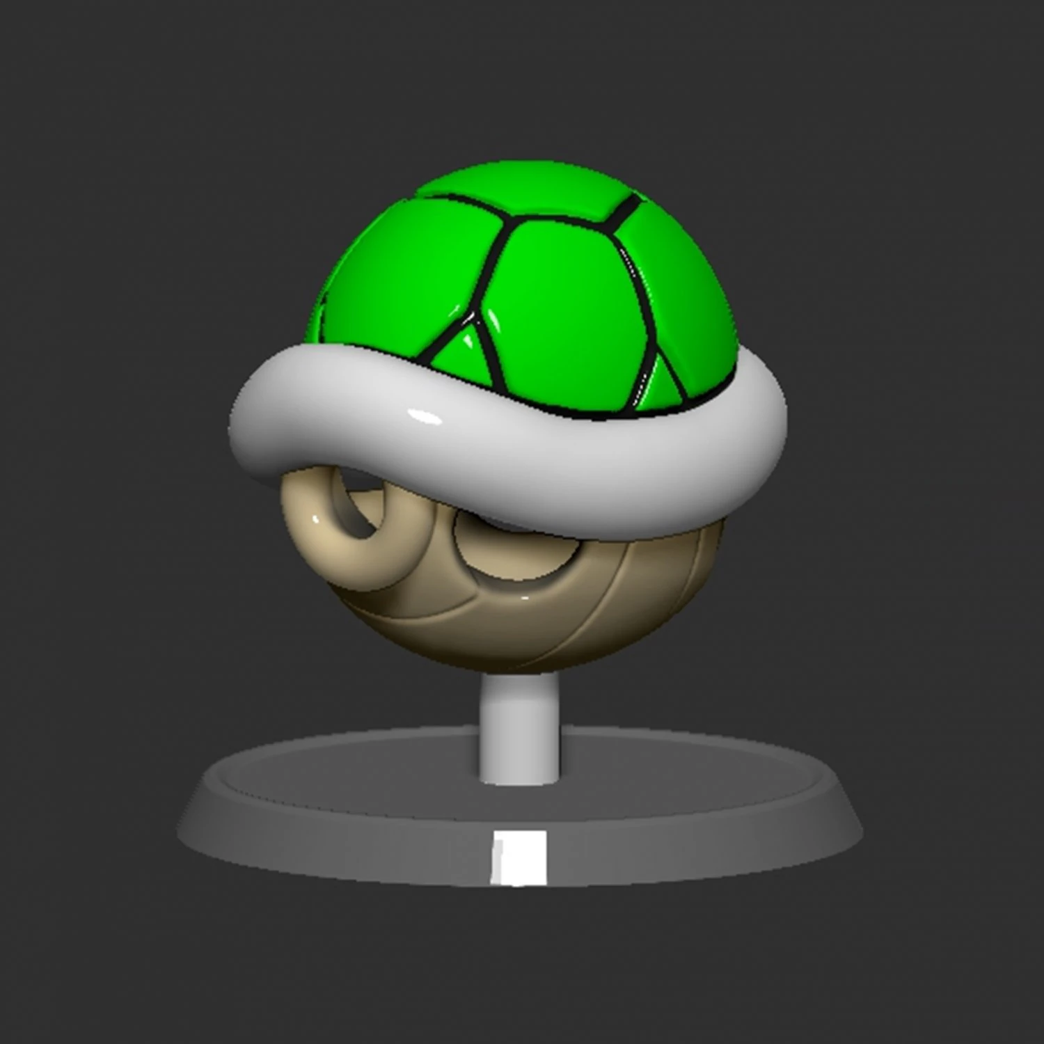 Mario Turtle Shell Koopa Troopa Based 3D Print Model .c4d .max .obj .3ds .fbx .stl .blend 