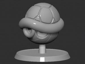 Mario Turtle Shell Koopa Troopa Based Model Cetak 3D