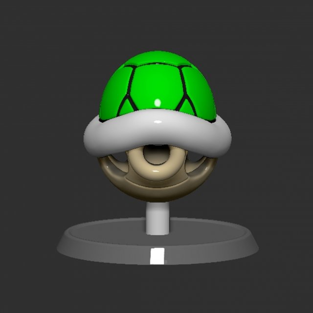 coquille de mario koopa en papier