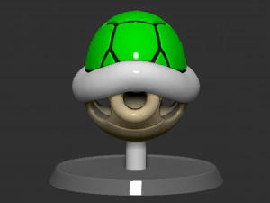 Mario Turtle Shell Koopa Troopa Based 3D Print Model