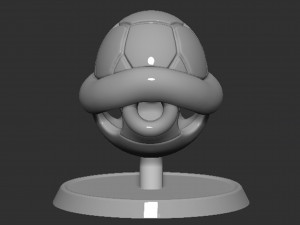 Mario Turtle Shell Koopa Troopa Based Model Cetak 3D
