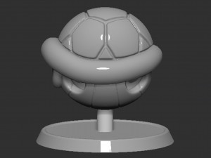 Mario Turtle Shell Koopa Troopa Based Model Cetak 3D