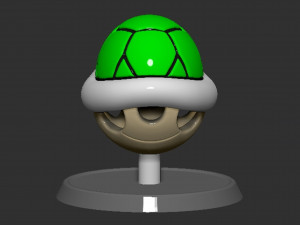 Mario Turtle Shell Koopa Troopa Based Model Cetak 3D