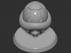 Mario Turtle Shell Koopa Troopa Based Model Cetak 3D
