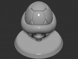 Mario Turtle Shell Koopa Troopa Based 3D Print Model