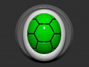Mario Turtle Shell Koopa Troopa Based Model Cetak 3D