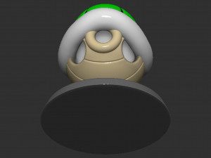 Mario Turtle Shell Koopa Troopa Based Model Cetak 3D