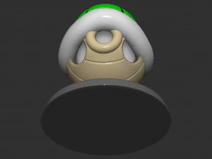 Mario Turtle Shell Koopa Troopa Based 3D Print Model