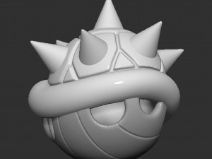 Mario Spiny Shell Koopa Troopa 3D Print Model
