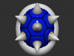 Mario Spiny Shell Koopa Troopa 3D Print Model