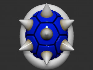 Mario Spiny Shell Koopa Troopa 3D Print Model