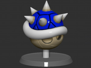Mario Spiny Shell Koopa Troopa Based 3D Принт Модель