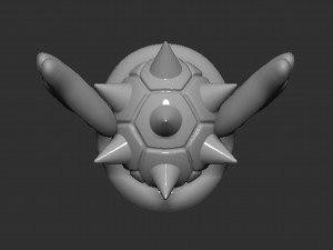 Mario Tortoise Shell with Spiny and Wings 3D Принт Модель