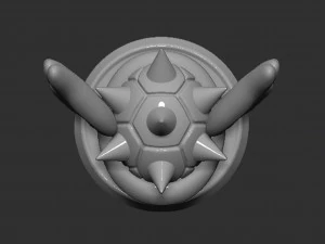 Mario Tortoise Shell with Spiny and Wings Based 3D Print Model