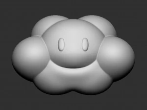 Lakitu Cloud Mario 3D Print Model