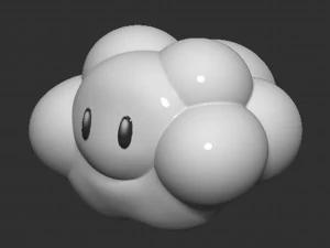 Lakitu Cloud Mario 3D Print Model