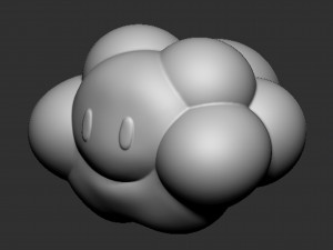 Lakitu Cloud Mario 3D printmodel