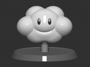 Lakitu Cloud Mario Based Modelo de Impressão 3D