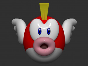 Mario Cheep Cheep Fish Modèles 3D en vedette